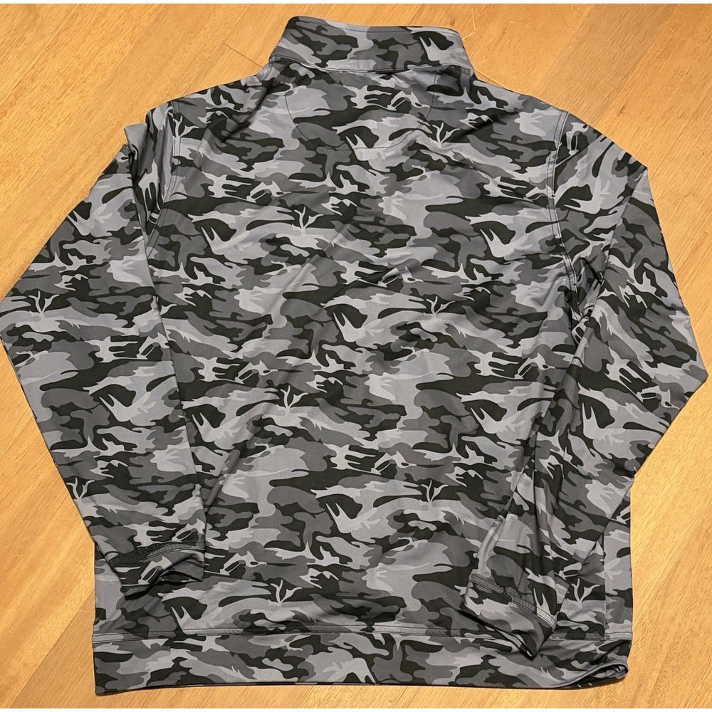 Cisco Brewers Nantucket Sun Shirt 1/4 Zip Large Camo Fishing Beach UPF Cape Cod - Picture 9 of 12